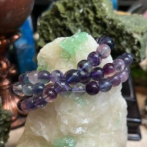 Moody Rainbow Fluorite 8 mm bracelet